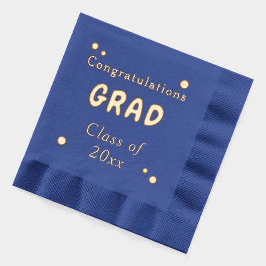 Herzlichen Glückwunsch Grad Klasse des Jahres Servietten Mit Folie (Links)