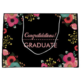 Herzlichen Glückwunsch Grad. Moderne Blumenpraxis Große Geschenktüte