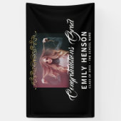 Herzlichen Glückwunsch Grad Ornament Foto Banner (Vertikal)