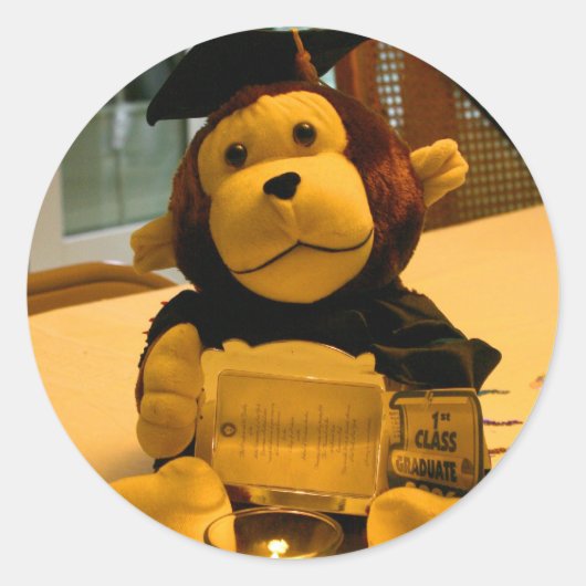 Herzlichen Glückwunsch, Grad! Runder Aufkleber (Vorderseite)