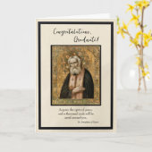 Herzlichen Glückwunsch Graduate 2025 Orthodox Chri Karte (Gelbe Blume)