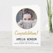 Herzlichen Glückwunsch Graduate 2 Foto Abschluss Karte (Vorderseite)