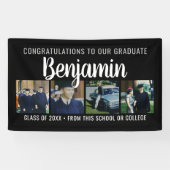 Herzlichen Glückwunsch Graduate 4 Foto Script Name Banner (Horizontal)