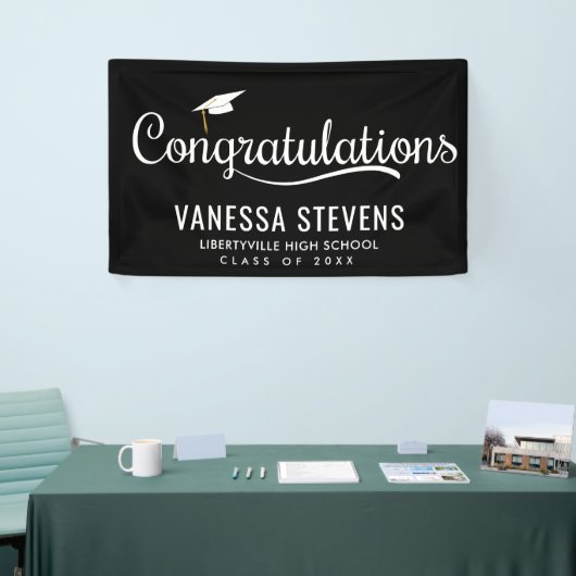 Herzlichen Glückwunsch Graduate Abschluss Banner (Messeveranstaltung)