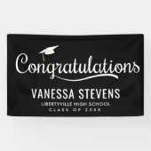 Herzlichen Glückwunsch Graduate Abschluss Banner (Horizontal)