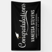 Herzlichen Glückwunsch Graduate Abschluss Banner (Vertikal)