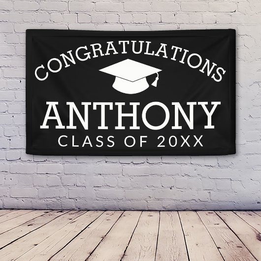 Herzlichen Glückwunsch Graduate Abschluss CAN EDIT Banner