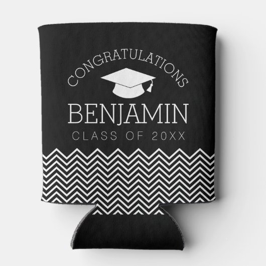 Herzlichen Glückwunsch Graduate Abschluss CAN EDIT Dosenkühler (Rückseite)