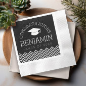 Herzlichen Glückwunsch Graduate Abschluss CAN EDIT Serviette
