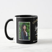 Herzlichen Glückwunsch Graduate Abschluss Custom 2 Tasse (Links)