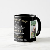 Herzlichen Glückwunsch Graduate Abschluss Custom 2 Tasse (VorderseiteRechts)