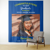 Herzlichen Glückwunsch Graduate Abschluss Custom F Wandteppich (Beispiel)