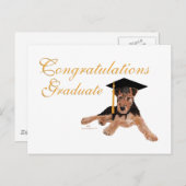 Herzlichen Glückwunsch Graduate Ankündigungspostkarte (Vorne/Hinten)