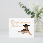 Herzlichen Glückwunsch Graduate Ankündigungspostkarte (Stehend Vorderseite)