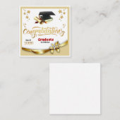 Herzlichen Glückwunsch Graduate Begleitkarte (Vorne/Hinten)