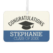 Herzlichen Glückwunsch Graduate - Blue Black Absch Autolufterfrischer (Rückseite)