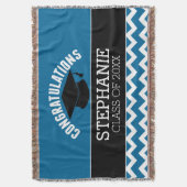 Herzlichen Glückwunsch Graduate - Blue Black Absch Decke (Vorderseite Vertikal)