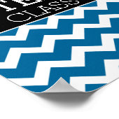 Herzlichen Glückwunsch Graduate - Blue Black Absch Poster (Ecke)