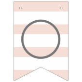 Herzlichen Glückwunsch Graduate Blush Pink Party Wimpelkette (Zweite Fahne)