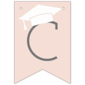 Herzlichen Glückwunsch Graduate Blush Pink Party Wimpelkette (Erste Fahne)