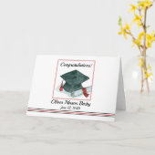 Herzlichen Glückwunsch Graduate Cap Diploma Indivi Karte (Gelbe Blume)