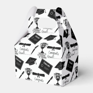 Herzlichen Glückwunsch Graduate Cap und Diploma Co Geschenkschachtel