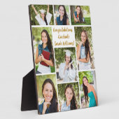 Herzlichen Glückwunsch Graduate Chic Collage Foto Fotoplatte (Seite)