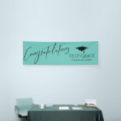 Herzlichen Glückwunsch Graduate Class Aquamarin Banner (Messeveranstaltung)