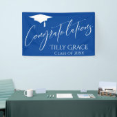 Herzlichen Glückwunsch Graduate Class Bright Blue Banner (Messeveranstaltung)