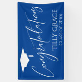Herzlichen Glückwunsch Graduate Class Bright Blue Banner (Vertikal)