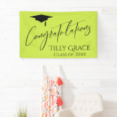 Herzlichen Glückwunsch Graduate Class Lime Green Banner (Insitu)