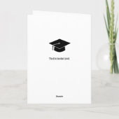 Herzlichen Glückwunsch Graduate Class of 2024 Blac Karte (Rückseite)