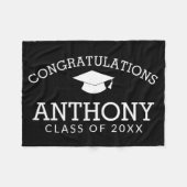 Herzlichen Glückwunsch Graduate Class of 20xx - Mo Fleecedecke (Vorderseite (Horizontal))