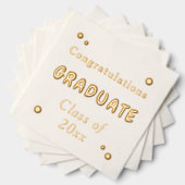 Herzlichen Glückwunsch Graduate Class of Year Servietten Mit Folie (Insitu (Gestapelt))