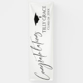 Herzlichen Glückwunsch Graduate Class White Banner (Vertikal)