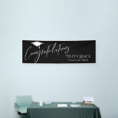 Herzlichen Glückwunsch Graduate Class White on Bla Banner (Messeveranstaltung)