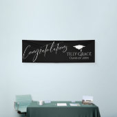 Herzlichen Glückwunsch Graduate Class White on Bla Banner (Messeveranstaltung)