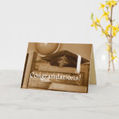 Herzlichen Glückwunsch Graduate Classic Books Card Karte (Gelbe Blume)