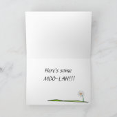 Herzlichen Glückwunsch Graduate Cow Karte (Innenseite)