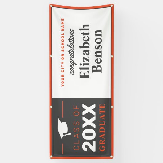 Herzlichen Glückwunsch Graduate Custom Banner Oran (Vertikal)