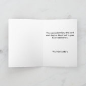 Herzlichen Glückwunsch Graduate - Dackel in Grad C Karte (Innenseite)