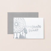 Herzlichen Glückwunsch Graduate | Dreamcatcher Folienkarte (Vorderseite mit Umschlag)