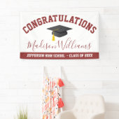 Herzlichen Glückwunsch Graduate Elegantes Skript C Banner (Insitu)