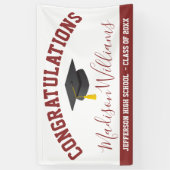Herzlichen Glückwunsch Graduate Elegantes Skript C Banner (Vertikal)