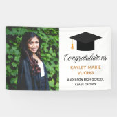 Herzlichen Glückwunsch Graduate Foto 2025 Party Banner (Horizontal)