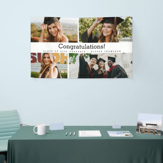 Herzlichen Glückwunsch Graduate Foto Class Jahr Cu Banner (Messeveranstaltung)