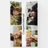 Herzlichen Glückwunsch Graduate Foto Class Jahr Cu Banner (Vertikal)