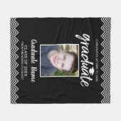 Herzlichen Glückwunsch Graduate Foto Class of 2020 Fleecedecke (Vorderseite (Horizontal))