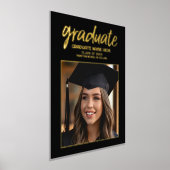 Herzlichen Glückwunsch Graduate - Foto mit Gold Foliendrucke (Ablage )