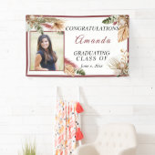 Herzlichen Glückwunsch Graduate Foto Tropical Bohe Banner (Insitu)
